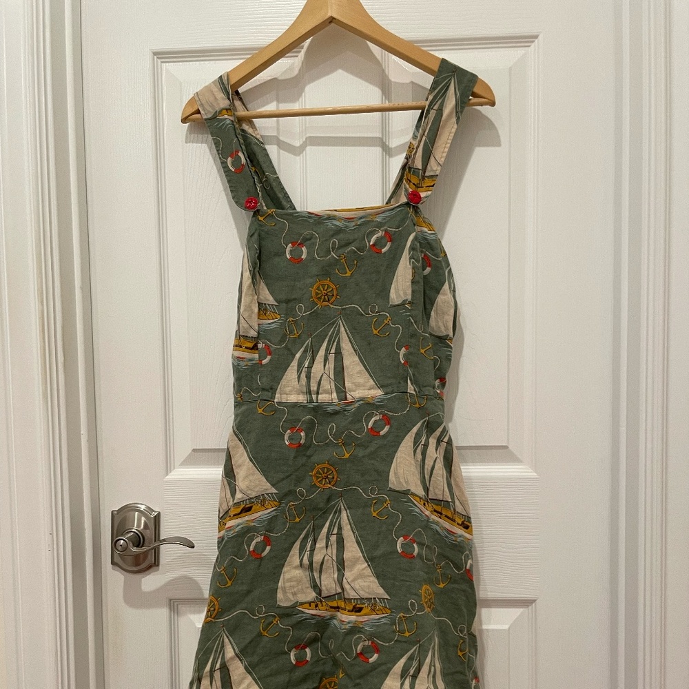 Ralph Lauren 100% Linen Sailboat Sundress